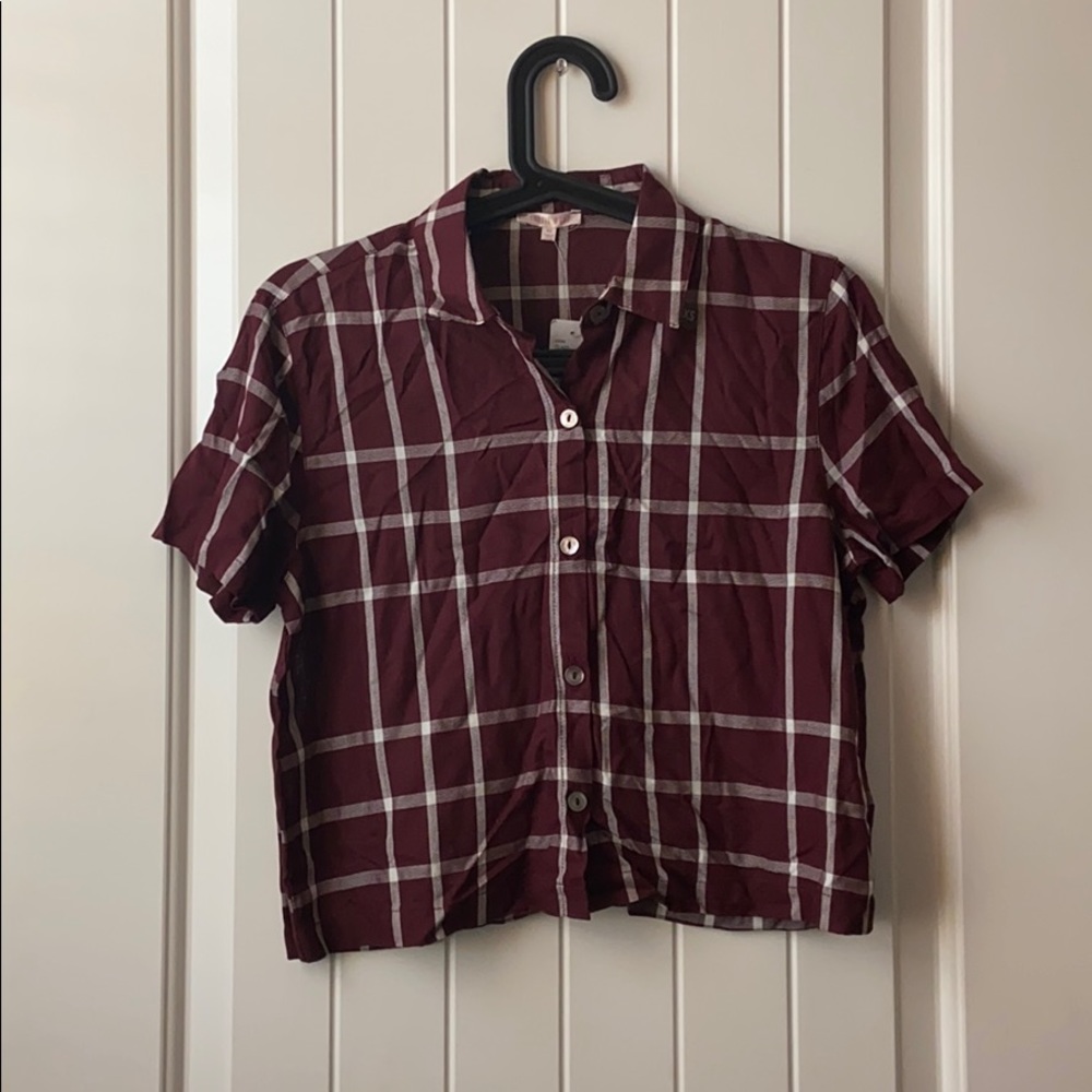 PLAID CROP TOP